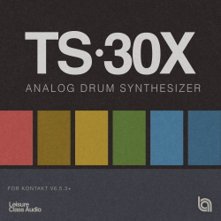 TS-30X Analog Drum Synthesizer for Kontakt TS-30X Analog Drum Synthesizer for Kontakt