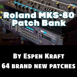 Roland MKS-80 Super Jupiter Patch Bank 64 New Patches